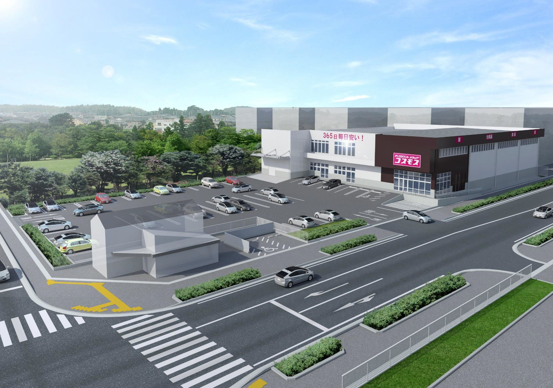 コスモス薬品中丸店　医療モール計画